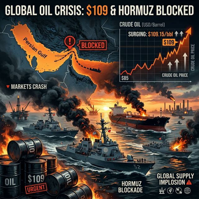 ⛽ Petróleo a $109: Crisis Global
